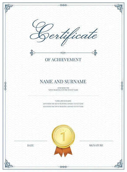 Certification 1
