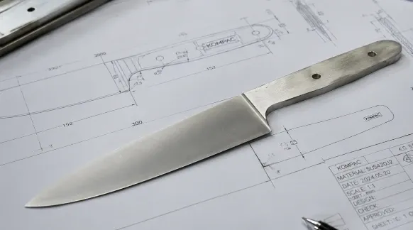 Knife prototype and specification sheet
