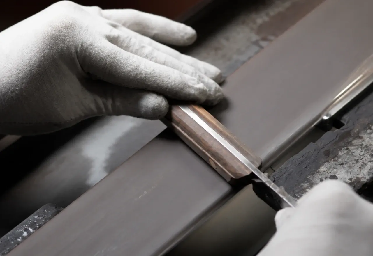 Knife polishing process