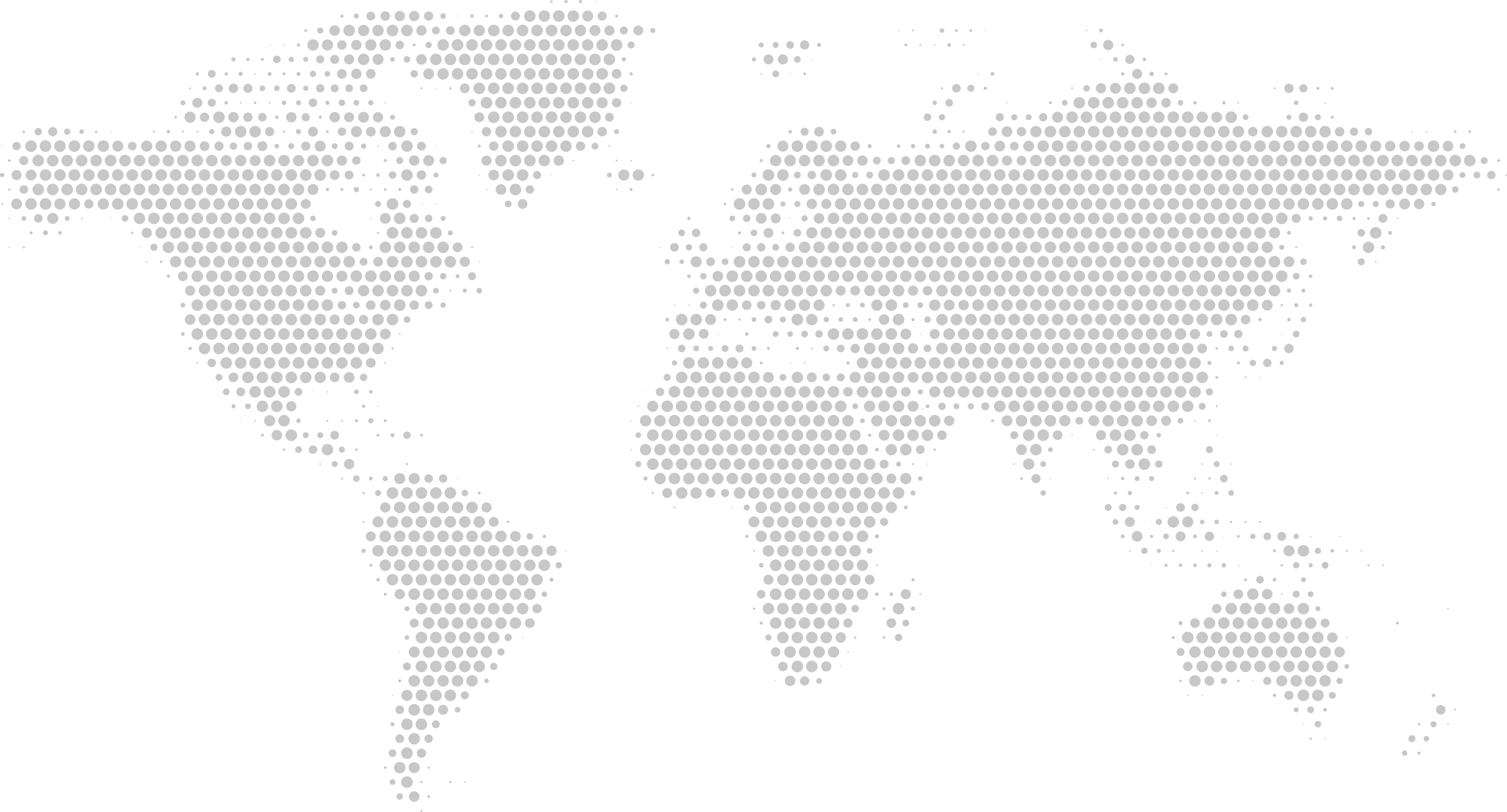 Worldwide partner locations map