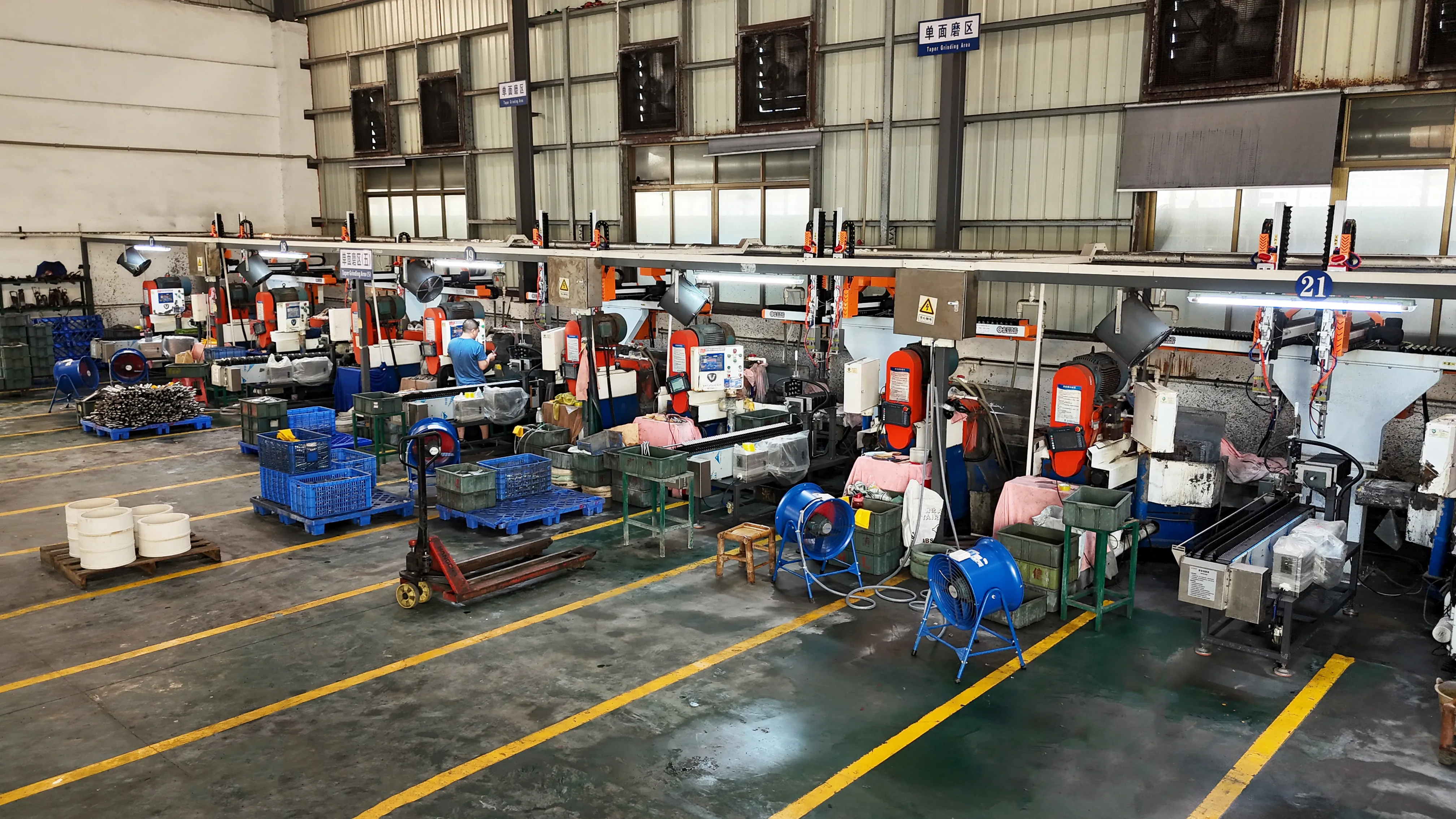 Polishing shop manufacturing workshop